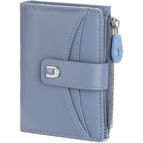Small Wallets for Women Vegan Leather Bifold Card Holder with Zipper Pocket in Kuwait