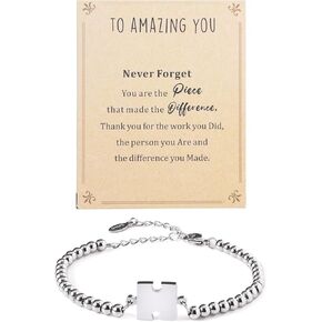 لا تنس أبدًا أنك القطعة التي صنعت الفرق، سوار أحجية مضحك هدية وداع للتقاعد لزملاء العمل والموظفين والرؤساء in Kuwait