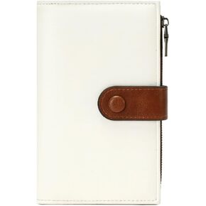 Wallet Women Rfid Blocking With Passport And Credit Cards Holder Purse For Minimalist Soft Leather Cash Zipper Monederos (pink) in Saudi Arabia