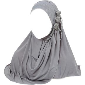 حجاب نسائي ناعم قطعة واحدة، عمامة إسلامية طويلة، وشاح رأس كامل in Kuwait