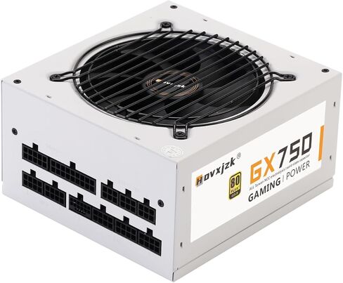 مصدر طاقة معياري بالكامل ATX بقوة 750 وات • 80+ Gold ATX 3.0 وPCIE 5.0 جاهز • وحدات كاملة • مروحة FDB صامتة مقاس 120 مم • ATX PSU • حرب لمدة 5 سنوات (أسود) in Saudi Arabia