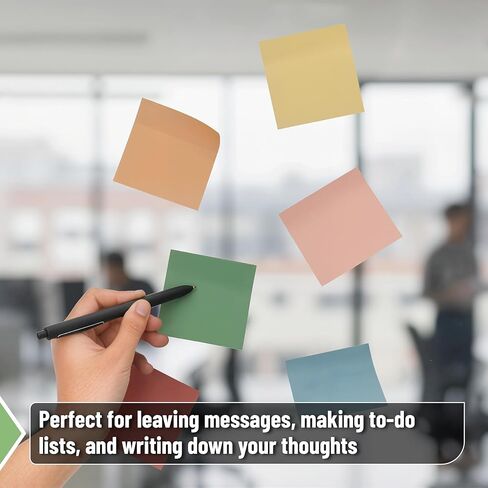 مستر بن - عبوات ملاحظات لاصقة منبثقة 3×3، 18 وسادة، 900 ورقة، ألوان عتيقة، وسادات مذكرة ذاتية اللصق للموزعات، مثالية للمنزل والمكتب والمدرسة، ملاحظات مخزنة لمجلة الكتاب المقدس in Kuwait