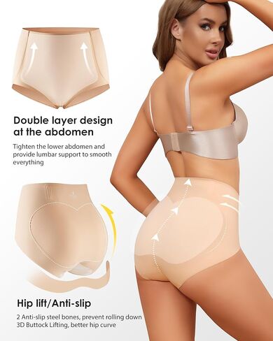 Seamless High Rise Women's Underwear Tummy Control Briefs No Pinch Design Odor-Resistant Panties Squat-Proof Fabric in Saudi Arabia