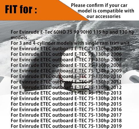 Trim Piston Repair Seal Kit with Wrench for Evinrude Johnson E-Tec 60HO 75 90 115hp and 130hp Models, Replacement for 5008985, 352932, 5008773 in Saudi Arabia