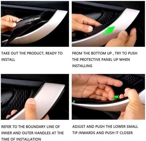 Komillion Car Inner Interior Door Pull Handle Grab Cover, Driver Side & Passenger Side Compatible with BMW 3/4 Series F30 F35 320i 320Li 328i 328Li 335i 335Li 2012-2018 in Saudi Arabia