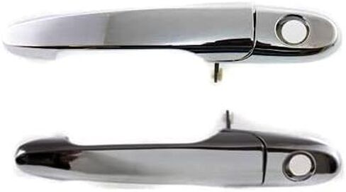 Garage-Pro Front Exterior Door Handle Compatible with 2005-2010 Chevrolet Cobalt and 2006-2013 Chevrolet Impala Chrome, with Keyhole (=REAR), Set of 2, Driver and Passenger Side in Saudi Arabia