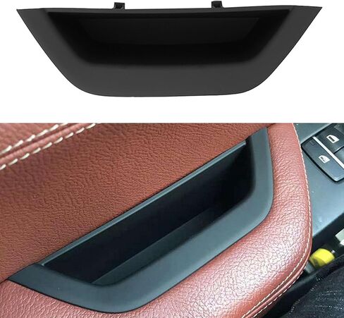 Komillion LDH Car Front Left Door Interior Inner Handle Pull Trim, Fit for BMW X3 X4 F25 F26 2011-2017, Driver Side Armrest Cover Storage Box Container in Saudi Arabia
