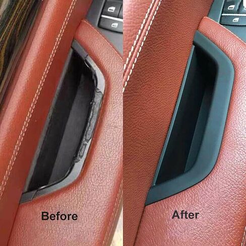 Komillion LDH Car Front Left Door Interior Inner Handle Pull Trim, Fit for BMW X3 X4 F25 F26 2011-2017, Driver Side Armrest Cover Storage Box Container in Saudi Arabia