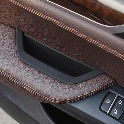 Komillion LDH Car Front Left Door Interior Inner Handle Pull Trim, Fit for BMW X3 X4 F25 F26 2011-2017, Driver Side Armrest Cover Storage Box Container in Saudi Arabia