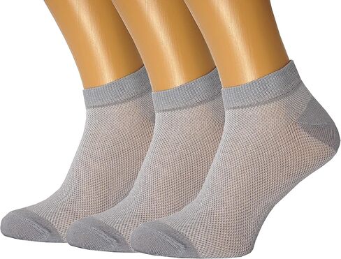 RONDO 6 Pack Unisex Ultra Thin Breathable Dry Fit Running Ankle Socks Low Cut for Mens and Womens Mesh Cotton Athletic Socks (6 Pairs 6 Black) in Saudi Arabia