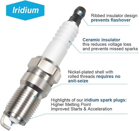 Micro Set of 6 Ignition Coils Pack & Iridium Spark Plugs SP493 Compatible with Ford Escape Freestyle Taurus Mzda Tribute Mercury Mariner Montego Sable 3.0 V6 Replacement for DG513 DG500 FD502 in Saudi Arabia