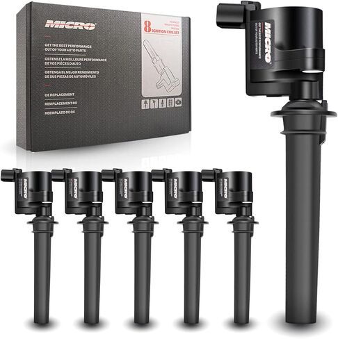 Micro Set of 6 Ignition Coils Pack & Iridium Spark Plugs SP493 Compatible with Ford Escape Freestyle Taurus Mzda Tribute Mercury Mariner Montego Sable 3.0 V6 Replacement for DG513 DG500 FD502 in Saudi Arabia