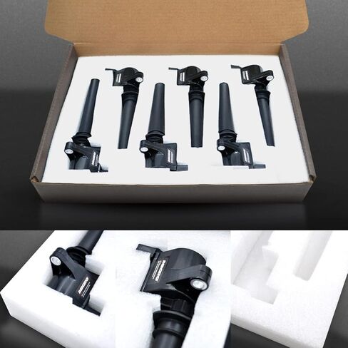 Micro Set of 6 Ignition Coils Pack & Iridium Spark Plugs SP493 Compatible with Ford Escape Freestyle Taurus Mzda Tribute Mercury Mariner Montego Sable 3.0 V6 Replacement for DG513 DG500 FD502 in Saudi Arabia