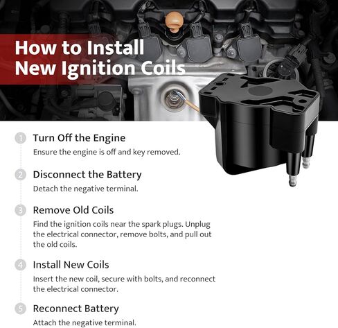 Ignition Coil Pack Spark Plug fit for 3.8L V6 1989-2005 Buick LeSabre Park Avenue Century Regal LaCrosse, Chevy Impala Monte Carlo Lumina Camaro Malibu, Pontiac Grand Prix Am Bnnville Oldsmobile in Saudi Arabia