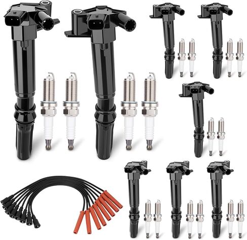 UF631 UF639 Set of 8 Ignition Coil Pack 16 Iridium Spark Plug with Wire Set Compatible with Ford 2010-2014 F150 Truck 2011-2017 F250 F350 Super Duty 2017 E350 Super Duty V8 6.2L Replace#DG526 DG525 in Saudi Arabia