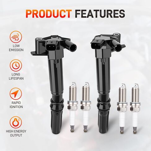 UF631 UF639 Set of 8 Ignition Coil Pack 16 Iridium Spark Plug with Wire Set Compatible with Ford 2010-2014 F150 Truck 2011-2017 F250 F350 Super Duty 2017 E350 Super Duty V8 6.2L Replace#DG526 DG525 in Saudi Arabia