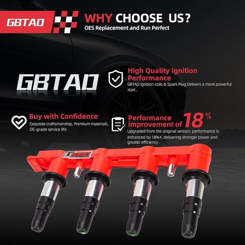 حزمة ملف إشعال مطورة متوافقة مع 2011-2015 Chevy Cruze 1.8L، 2016 Cruze Limited 1.8L، 2012-2018 Chevy Sonic 1.8L، 2009-2011 Aveo 5 Aveo5 1.6L، 2009 2010 Pontiac G3 1.6L استبدال UF620 in Kuwait