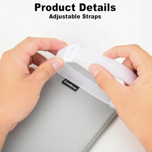 Car Registration Insurance Card Document Holder for Visor, Adjustable Visor Bag Driver's License Holder for Photo, Carrying Case for Registration and Insurance Fit for Most Car, SUV and Truck (Gray) in Saudi Arabia