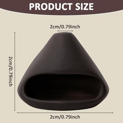 مبخرة بالو سانتو المصنوعة يدويًا من السيراميك - شيمينيا صغيرة، مساعدة الاسترخاء والتأمل في اليوجا، حامل بالو سانتو متعدد الوظائف، مبخرة بخور مريمية ومخروطية، هدية فريدة in Kuwait