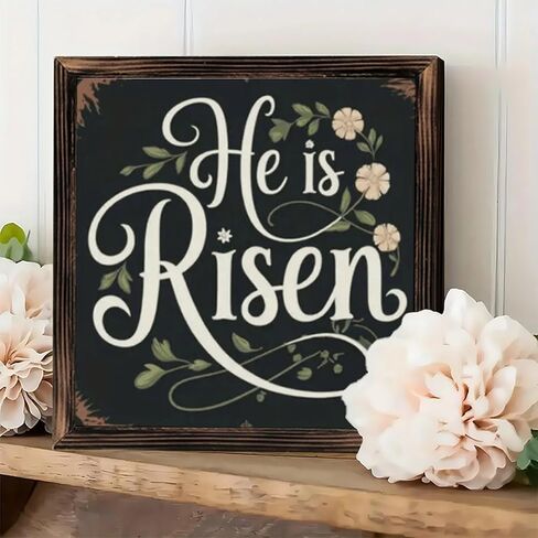 Rustic Vintage Framed Wall Art Sign-Irish Blessing Shamrock Quote Tabletop Decor 8x8 Inch- Gifts for Farmhouse, Cafes, Stores, Room, Bathroom, Home & Office in Saudi Arabia