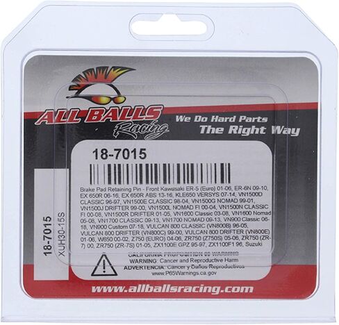All Balls Caliper Bolt Kit Front 18-7015 for Kawasaki ER 5 01-06, Ninja 1000 (ZX 1000G) 11-13, Ninja 1000 (ZX 1000M) ABS 14-16, Ninja 650 (EX 650 E) 12-16, Ninja 650 R (EX 650 A) 06-08 in Saudi Arabia