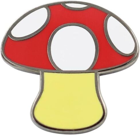 Real Sic Emoji Mushroom Pin Iconic Mushroom Design - Mystic Mushroom Pin for Backpacks, Jackets, Hats, Bags & Tops in Saudi Arabia
