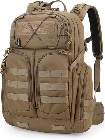 حقيبة ظهر تكتيكية من Mardingtop 40L Molle، حقيبة ظهر عسكرية للرجال، حقيبة ظهر Cordura للمشي لمسافات طويلة والتخييم والصيد in Kuwait