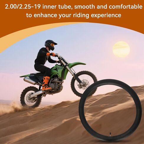 2 حزمة 2.25-19 الأنبوب الداخلي 2.00/2.25-19 "225/250-19 استبدال أنابيب الدراجة الترابية مع TR4 ساق الصمام المستقيم in Kuwait