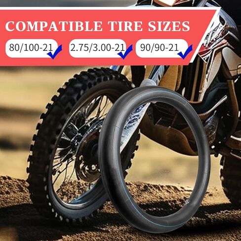 مجموعة الأنبوب الداخلي للدراجة الترابية شديدة التحمل لأنبوب 80/100-21،2.75/3.00-21،90/90-21،90/100-21،90/80-21 - TR4 (عبوتان) in Kuwait