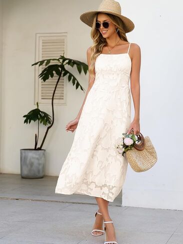 Kikibell Women's Jacquard A Line Dresses High Waist Formal Evening Party Gowns for Wedding Guest in Saudi Arabia
