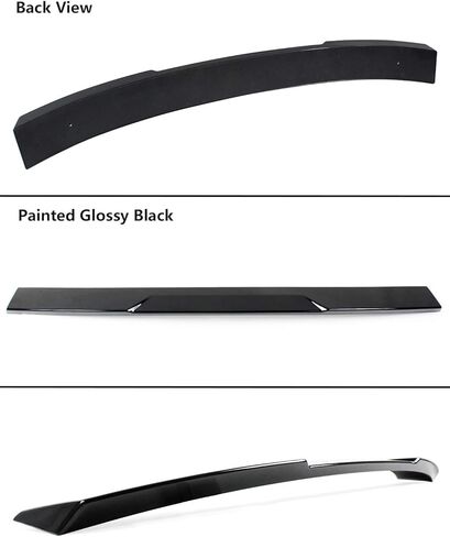 JDM V2 Painted Glossy Black Trunk Lid Spoiler + Rear Window Roof Spoiler Compatible with 2018-2021 Honda Accord Model in Saudi Arabia