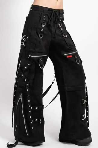 بنطال Tripp NYC بسحاب على شكل حرف X [أسود/أسود] XXL in Kuwait