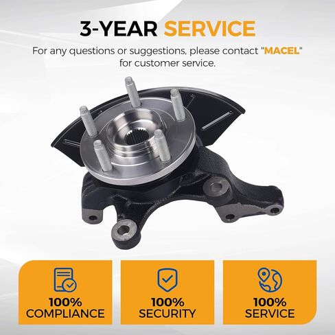 PAROD Front Right Steering Knuckle Assembly&Wheel Hub Fit for Ford Escape 2001-2012, Mazda Tribute 2001-2011, Mercury Mariner 2007-2011 Replace#LK016 698404 in Saudi Arabia