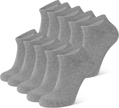 10 أزواج من جوارب الكاحل للرجال والنساء من كلوسميت، جوارب قصيرة من القطن غير قابلة للانزلاق in Kuwait