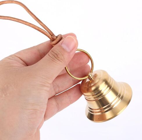2pcs Gold Vintage Brass Bells for Door Knob, Golden Decorative Hanging Bell Decoration with Rope for Home Garden Decor Shopkeeper Entry Chimes Ornaments Housewarming Present in Saudi Arabia