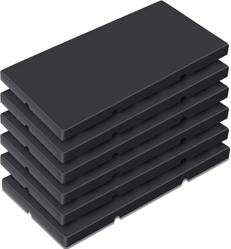 qinyoung 2 جهاز كمبيوتر شخصى من البلاستيك البليت للماء وسادة التخزين hdpe خفيفة الوزن مقاومة للاهتراء الطابق السفلي البليت للرفوف في الهواء الطلق شبكة أرضية داخلية مستودع سوبر ماركت، 40 × 24 × 2 بوصة، دعم ما يصل إلى 4000 رطل in Kuwait