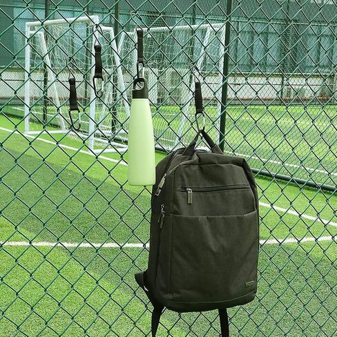 خطافات سياج لأكياس الخفافيش وزجاجة المياه، أبازيم تعليق معدنية للبيسبول، التنس، الكرة اللينة، حقيبة كرة القدم معدات رياضية خارجية (5) in Kuwait