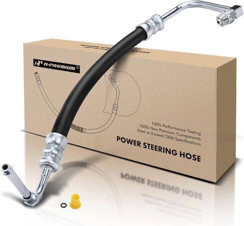 A-Premium Power Steering Hose Pressure Hose Line Assembly Compatible with F-250 Super Duty 2000-2003, F-350 Super Duty 1999-2003, Excursion 2000-2002, 7.3L, Pump to Gear/Rack Pinion in Saudi Arabia