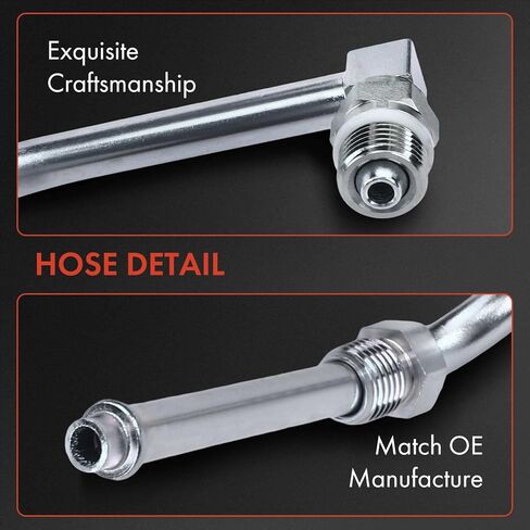 A-Premium Power Steering Hose Pressure Hose Line Assembly Compatible with F-250 Super Duty 2000-2003, F-350 Super Duty 1999-2003, Excursion 2000-2002, 7.3L, Pump to Gear/Rack Pinion in Saudi Arabia