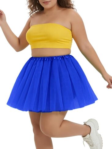 3 Layes Tulle Tutu Skirt for Women Plus Size, Adult Halloween Tutu Cosplay Costume Ballet Dress for Holiday in Saudi Arabia