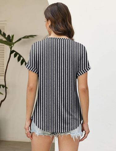 Rapbin Short Sleeve Shirts for Women Spring Tops for Women 2026 V Neck Criss Cross Tees Womens Summer Tops in Saudi Arabia