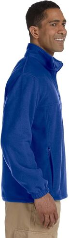 Harriton Men's 8 oz. Full-Zip Fleece, Medium, TRUE ROYAL in Saudi Arabia