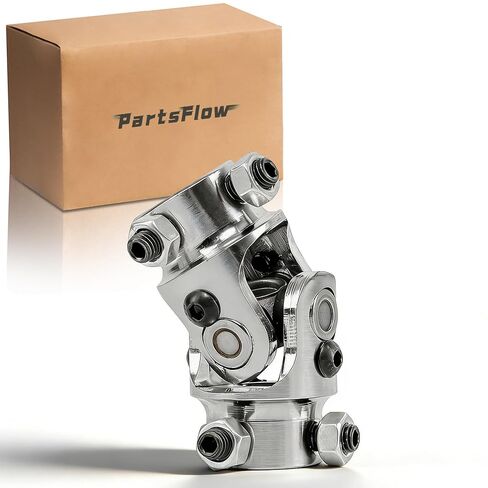 Partsflow 3/4" DD X 3/4" DD Polished Steering U Joint Connecting 3/4 DD to 3/4 DD Shaft Angle of Up to 38 Degrees in Saudi Arabia