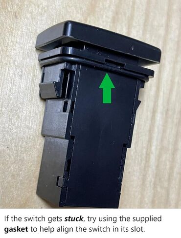 Rock Light Switch Logo Compatible with 5th Gen 4Runner Push Button 32mm in Saudi Arabia