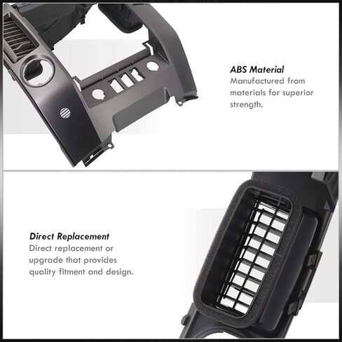 AJP Distributors Replacement Instrument Panel Lid Finisher Center Console Dashboard Radio AC Control Bezel 68257-8S800 (Without Speaker) For Titan XE SE A60 Armada SE WA60 2004 2005 2006 04 05 06 in Saudi Arabia