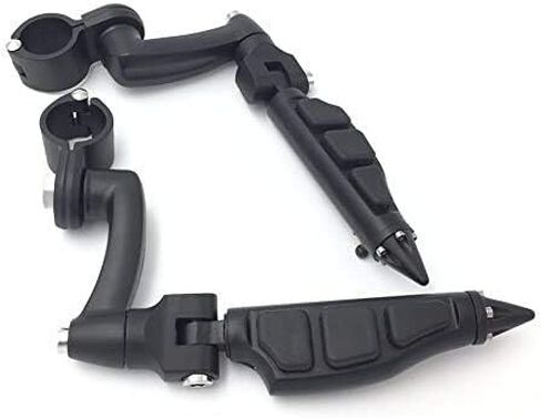 XKH-Black طقم تثبيت ربط قابل للتعديل على شكل خنجر مسند للقدمين متوافق مع Harley Sportster 883 1200 Street Bob Softail CVO مجهز بواقي محرك أمامي مقاس 1-1/2 بوصة (1.5 بوصة) [B01AVH3PDU] in Kuwait