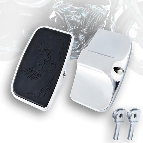 Driver Footpeg Passenger Peg Floorboard Footboard for Kawasaki Honda Triumph NINJA Vulcan Mean Streak Shadow Spirt Aero Phantom Magna VN900 Vtx VT750 VTX1800 Etc (Eagle, Chrome) in Kuwait