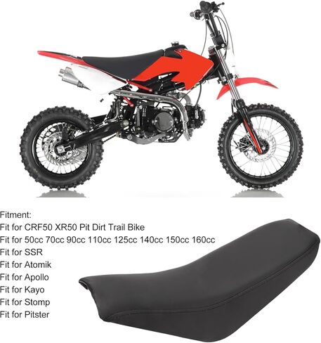 Motorcycle Tall Seat, Foam Seat Saddle Replacement for CRF50 XR50 Pit Bike Dirt Bike Trail Bike in Saudi Arabia