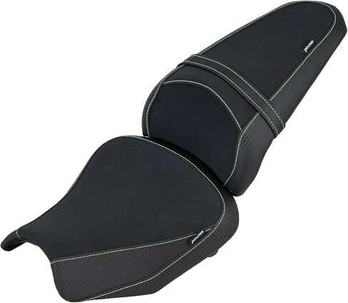 Motorcycle Passenger Seat for Ninja 650 Z650 2017-2024 2025 2026 Leather Pillion Solo Saddle Cushion Pad (Rear - Black) in Kuwait