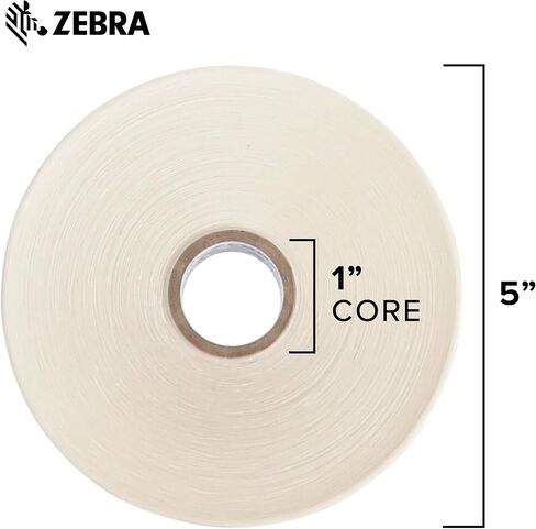 Zebra 1.25 x 1 in Direct Thermal Paper Labels Z-Perform 2000D Permanent Adhesive Shipping Labels 1 in Core 6 rolls 10031633SP in Saudi Arabia